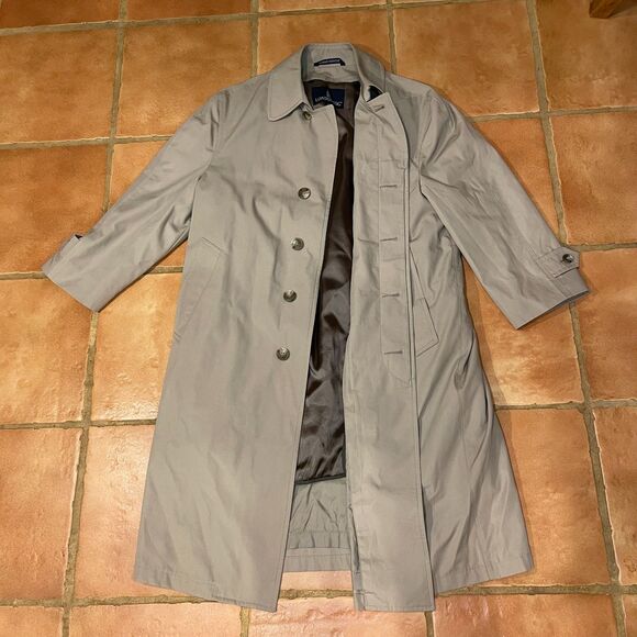 London Fog Ultimate Raincoat 38 Short Removable Lining - Picture 1 of 12
